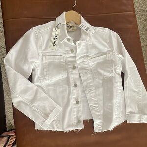 White denim l’agence jacket new with tags